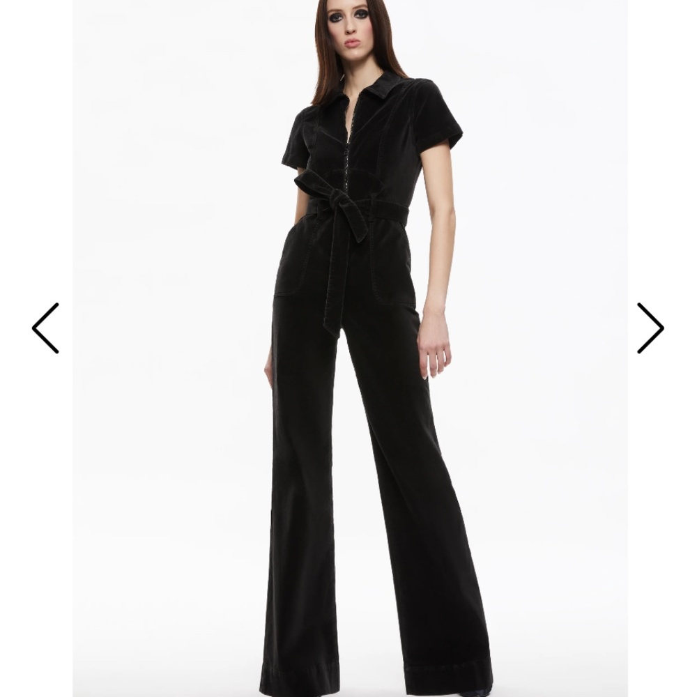 Alice & Olivia Jeans Wide Leg Jumpsuit